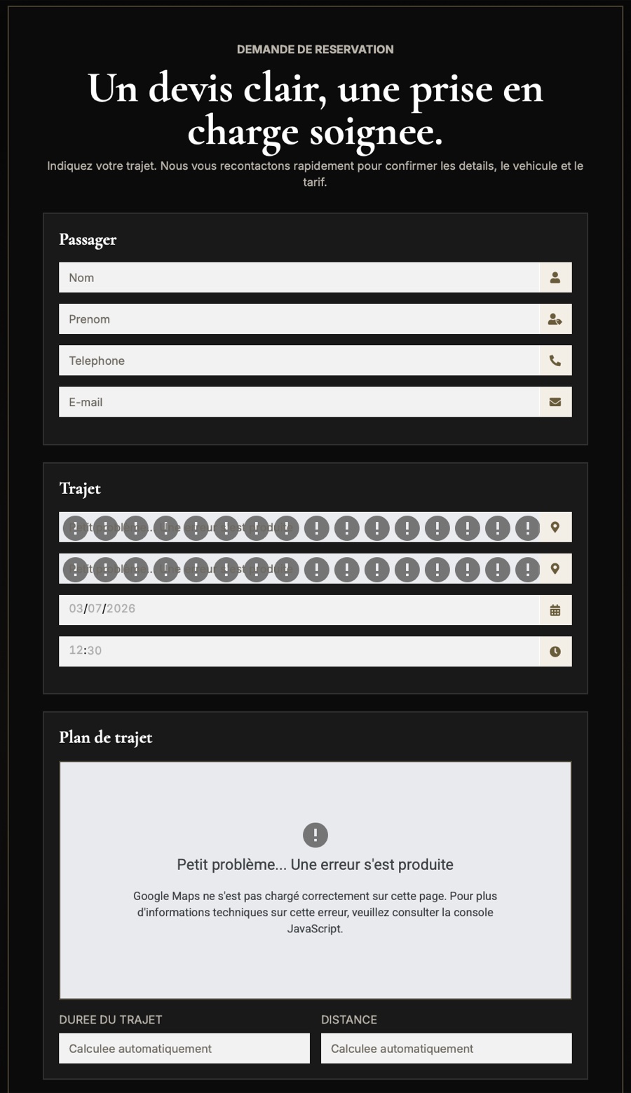 KellyTravelService — réservation VTC en ligne — visuel 1